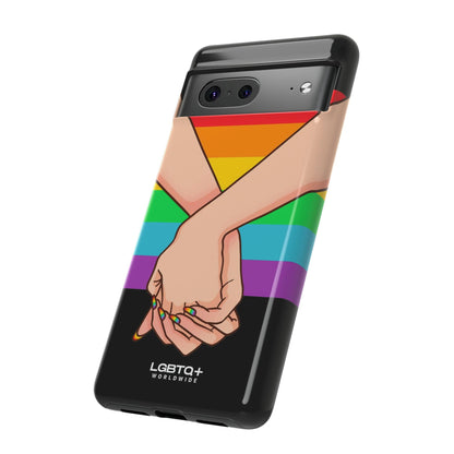 LGBTQWorldwide - ,,TOGETHER PRIDE" Doppelgehäuse Handyhülle Accessories, Glossy, iPhone Cases, Matte, Phone accessory, Phone Cases, Samsung Cases, Thermo, Valentine's Day Picks lgbtq Bekleidung Accessoires unisex Zubehör