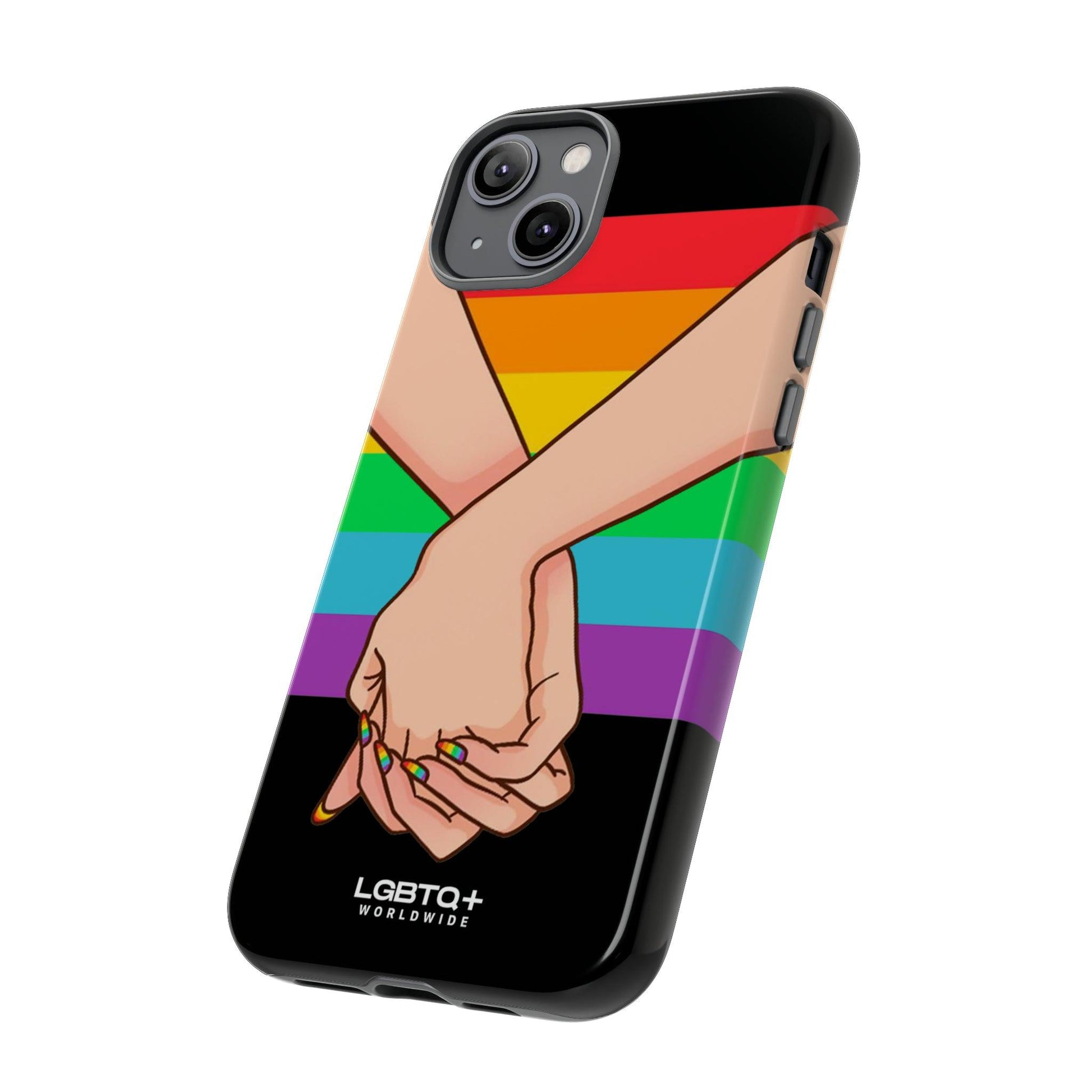 LGBTQWorldwide - ,,TOGETHER PRIDE" Doppelgehäuse Handyhülle Accessories, Glossy, iPhone Cases, Matte, Phone accessory, Phone Cases, Samsung Cases, Thermo, Valentine's Day Picks lgbtq Bekleidung Accessoires unisex Zubehör