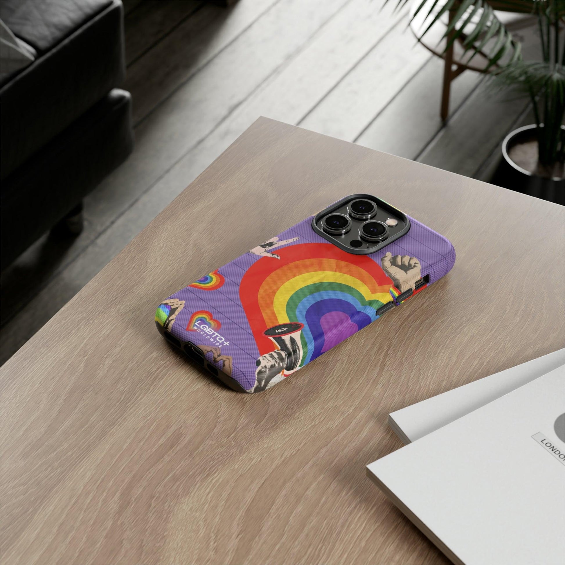 LGBTQWorldwide - ,,REGENBOGEN HERZ" Doppelgehäuse Handyhülle Accessories, Glossy, iPhone Cases, Matte, Phone accessory, Phone Cases, Samsung Cases, Thermo, Valentine's Day Picks lgbtq Bekleidung Accessoires unisex Zubehör