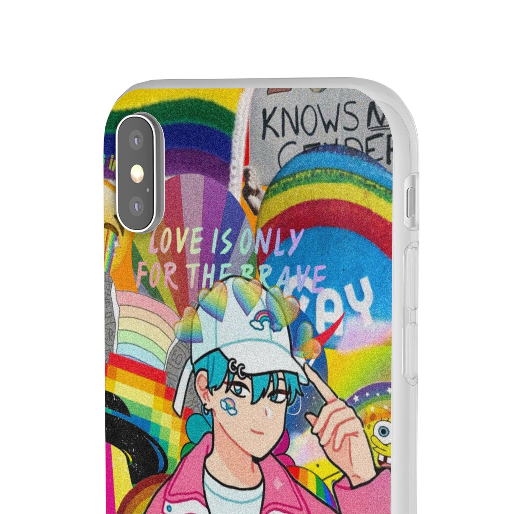 LGBTQWorldwide - ,,REGENBOGEN JUNGE" Flexible Handyhülle Accessories, Case, iPhone, iPhone Cases, Phone accessory, Phone Cases, Samsung Cases, silikon, Valentine's Day promotion lgbtq Bekleidung Accessoires unisex Zubehör