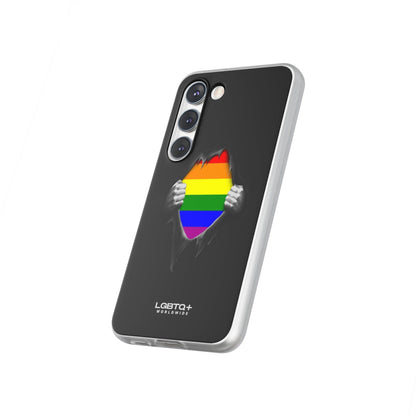 LGBTQWorldwide - ,,SCHWARZES LOCH" Flexible Handyhülle Accessories, Case, iPhone, iPhone Cases, Phone accessory, Phone Cases, Samsung Cases, silikon, Valentine's Day promotion lgbtq Bekleidung Accessoires unisex Zubehör