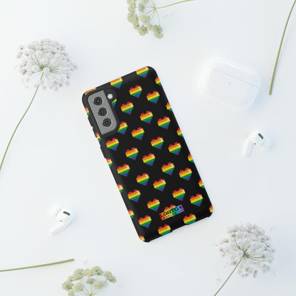 LGBTQWorldwide - ,,COMIC HERZEN" Doppelgehäuse Handyhülle Accessories, Glossy, iPhone Cases, Matte, Phone accessory, Phone Cases, Samsung Cases, Thermo, Valentine's Day Picks lgbtq Bekleidung Accessoires unisex Zubehör