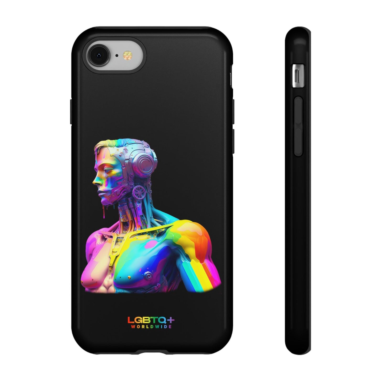 LGBTQWorldwide - ,,ZUKÜNFTIGER ROBOTER" Doppelgehäuse Handyhülle Accessories, Glossy, iPhone Cases, Matte, Phone accessory, Phone Cases, Samsung Cases, tough, Valentine's Day Picks lgbtq Bekleidung Accessoires unisex Zubehör