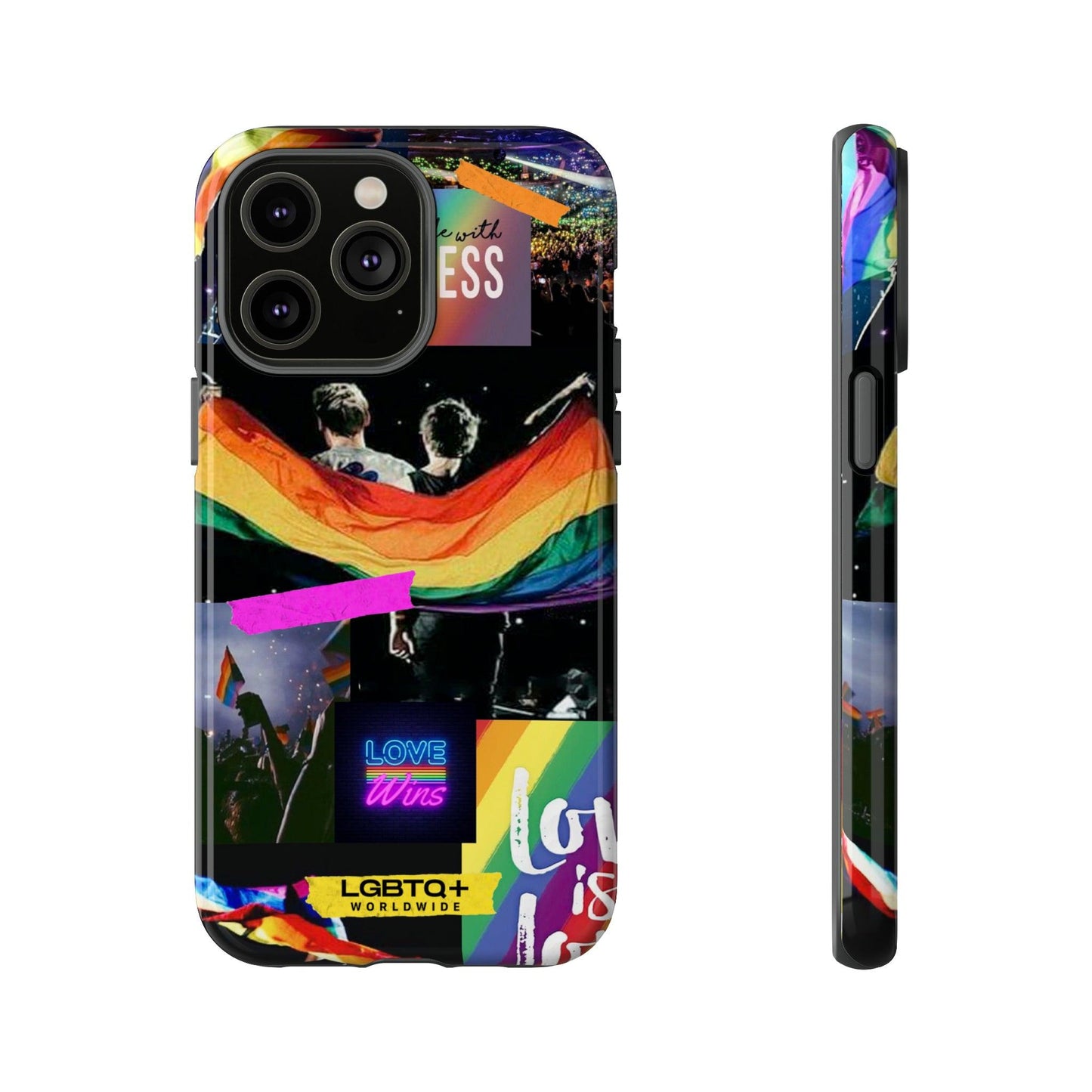 LGBTQWorldwide - ,,COMMUNITY" Doppelgehäuse Handyhülle Accessories, Glossy, iPhone Cases, Matte, Phone accessory, Phone Cases, Samsung Cases, Thermo, Valentine's Day Picks lgbtq Bekleidung Accessoires unisex Zubehör