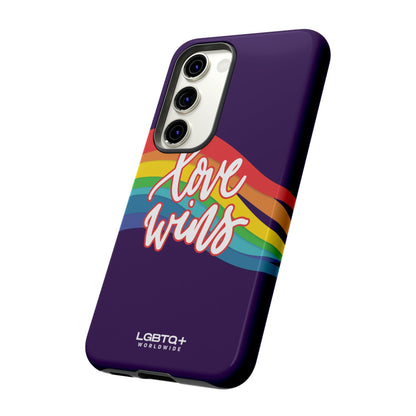 LGBTQWorldwide - ,,LIEBE GEWINNT" Doppelgehäuse Handyhülle Accessories, Glossy, iPhone Cases, Matte, Phone accessory, Phone Cases, Samsung Cases, Thermo, Valentine's Day Picks lgbtq Bekleidung Accessoires unisex Zubehör