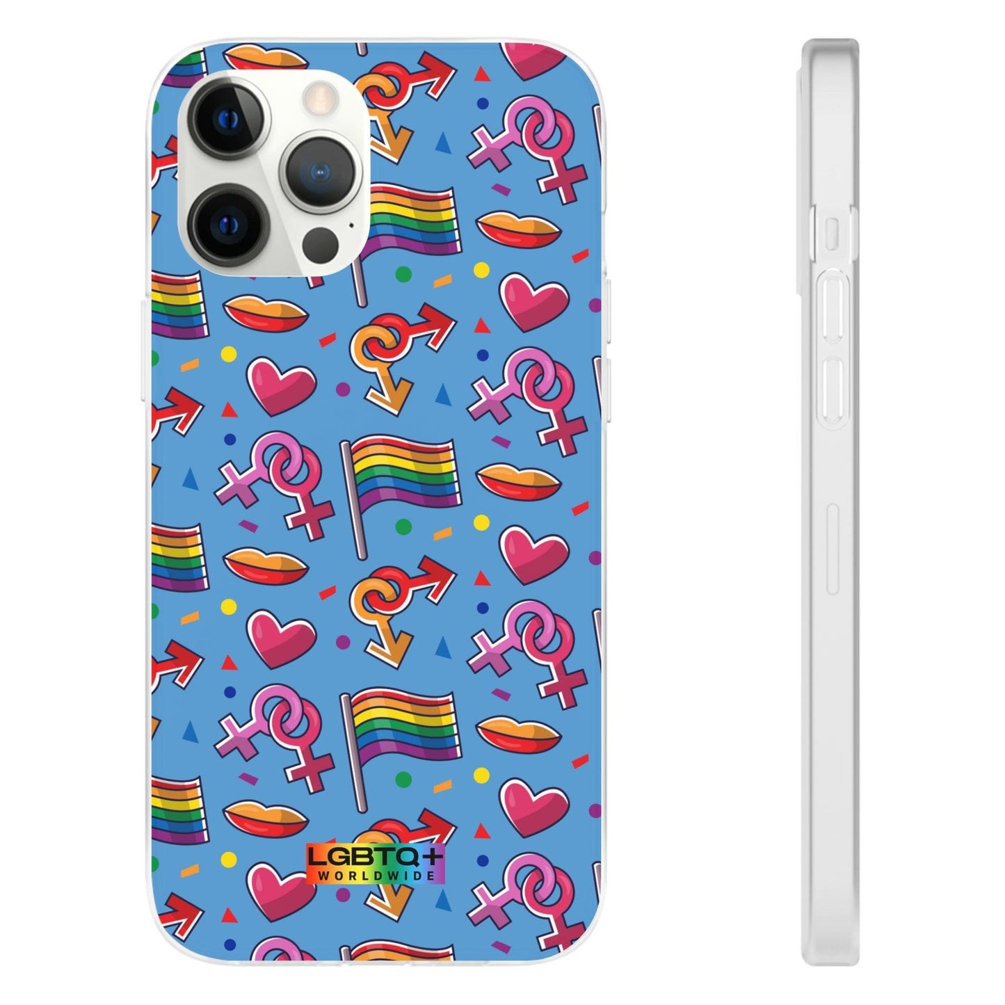 LGBTQWorldwide - ,,FLAGGEN" Flexible Handyhülle Accessories, Case, iPhone, iPhone Cases, Phone accessory, Phone Cases, Samsung Cases, silikon, Valentine's Day promotion lgbtq Bekleidung Accessoires unisex Zubehör