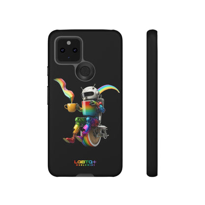 LGBTQWorldwide - ,,LUSTIGER ROBOTER" Doppelgehäuse Handyhülle Accessories, Glossy, iPhone Cases, Matte, Phone accessory, Phone Cases, Samsung Cases, tough, Valentine's Day Picks lgbtq Bekleidung Accessoires unisex Zubehör