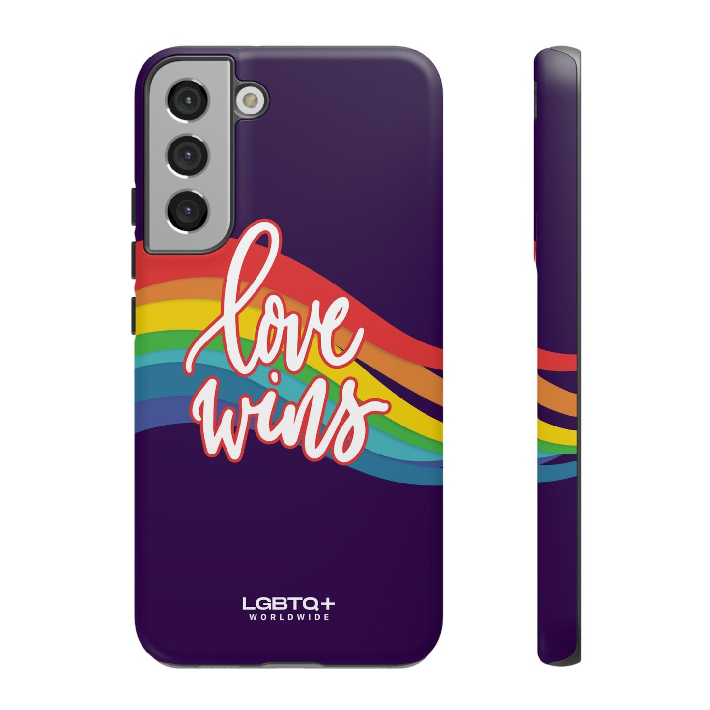 LGBTQWorldwide - ,,LIEBE GEWINNT" Doppelgehäuse Handyhülle Accessories, Glossy, iPhone Cases, Matte, Phone accessory, Phone Cases, Samsung Cases, Thermo, Valentine's Day Picks lgbtq Bekleidung Accessoires unisex Zubehör