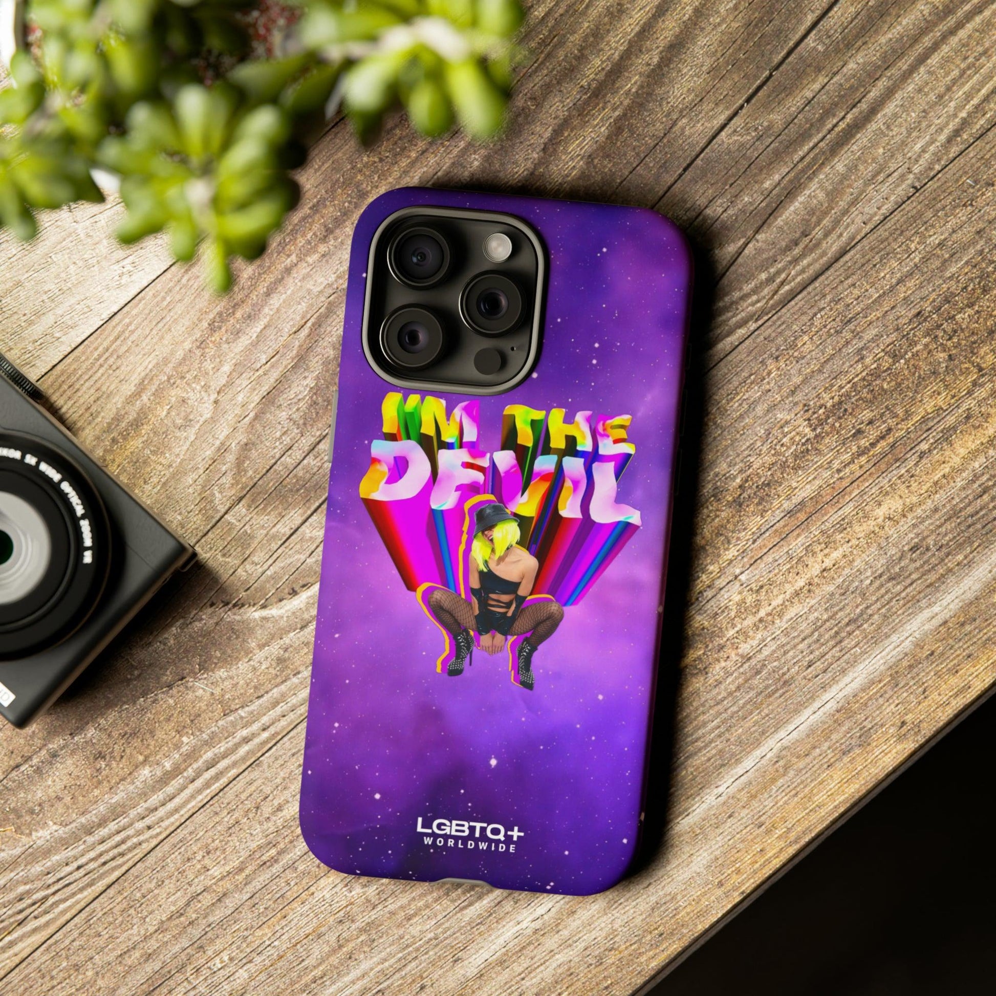 LGBTQWorldwide - ,,I AM THE DEVIL" Doppelgehäuse Handyhülle Accessories, Glossy, iPhone Cases, Matte, Phone accessory, Phone Cases, Samsung Cases, Thermo, Valentine's Day Picks lgbtq Bekleidung Accessoires unisex Zubehör