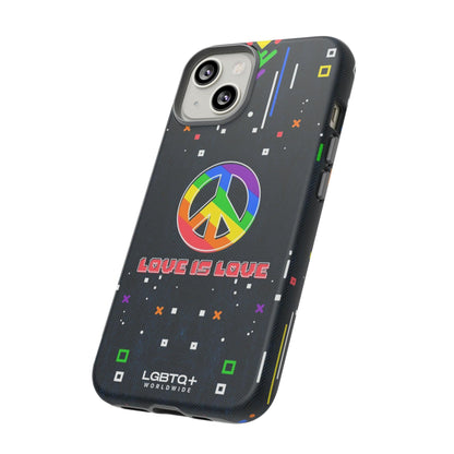 LGBTQWorldwide - ,,PEACE" Doppelgehäuse Handyhülle Accessories, Glossy, iPhone Cases, Matte, Phone accessory, Phone Cases, Samsung Cases, Thermo, Valentine's Day Picks lgbtq Bekleidung Accessoires unisex Zubehör