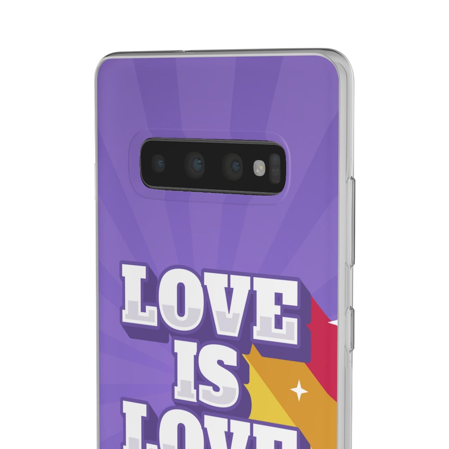 LGBTQWorldwide - ,,LOVE IS LOVE" Flexible Handyhülle Accessories, Case, iPhone, iPhone Cases, Phone accessory, Phone Cases, Samsung Cases, silikon, Valentine's Day promotion lgbtq Bekleidung Accessoires unisex Zubehör