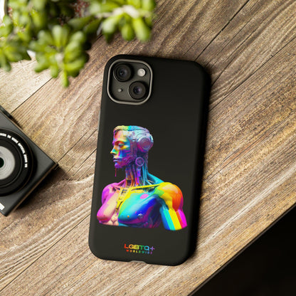 LGBTQWorldwide - ,,ZUKÜNFTIGER ROBOTER" Doppelgehäuse Handyhülle Accessories, Glossy, iPhone Cases, Matte, Phone accessory, Phone Cases, Samsung Cases, tough, Valentine's Day Picks lgbtq Bekleidung Accessoires unisex Zubehör