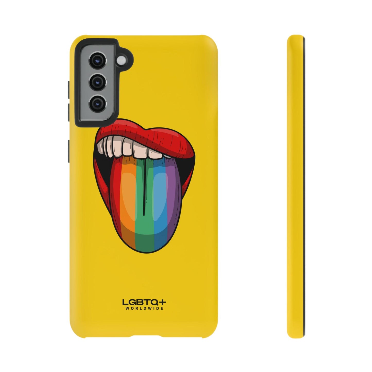 LGBTQWorldwide - ,,ZUNGE" Doppelgehäuse Handyhülle Accessories, Glossy, iPhone Cases, Matte, Phone accessory, Phone Cases, Samsung Cases, Thermo, Valentine's Day Picks lgbtq Bekleidung Accessoires unisex Zubehör