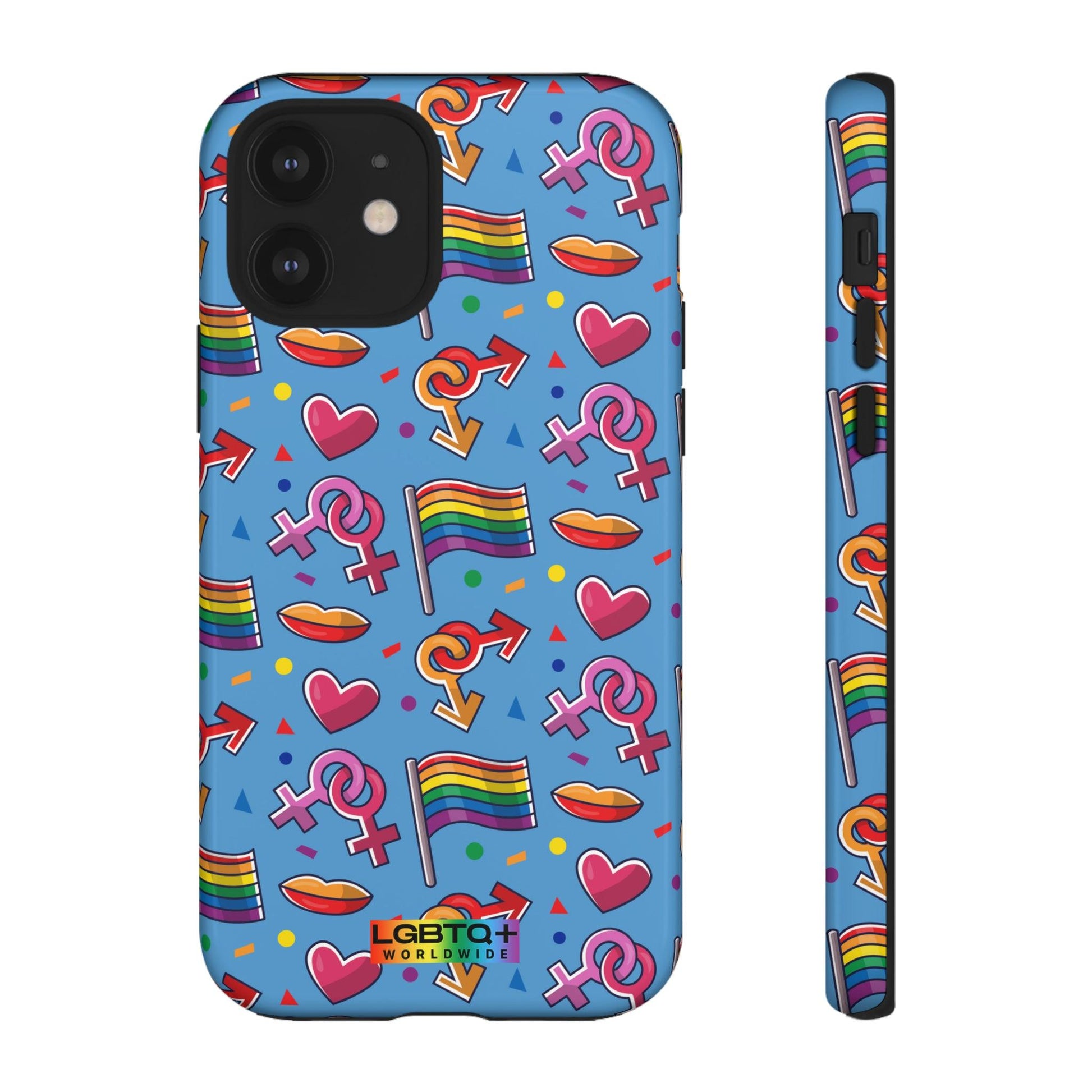 LGBTQWorldwide - ,,FÜHL DICH FREI" Doppelgehäuse Handyhülle Accessories, Glossy, iPhone Cases, Matte, Phone accessory, Phone Cases, Samsung Cases, Thermo, Valentine's Day Picks lgbtq Bekleidung Accessoires unisex Zubehör