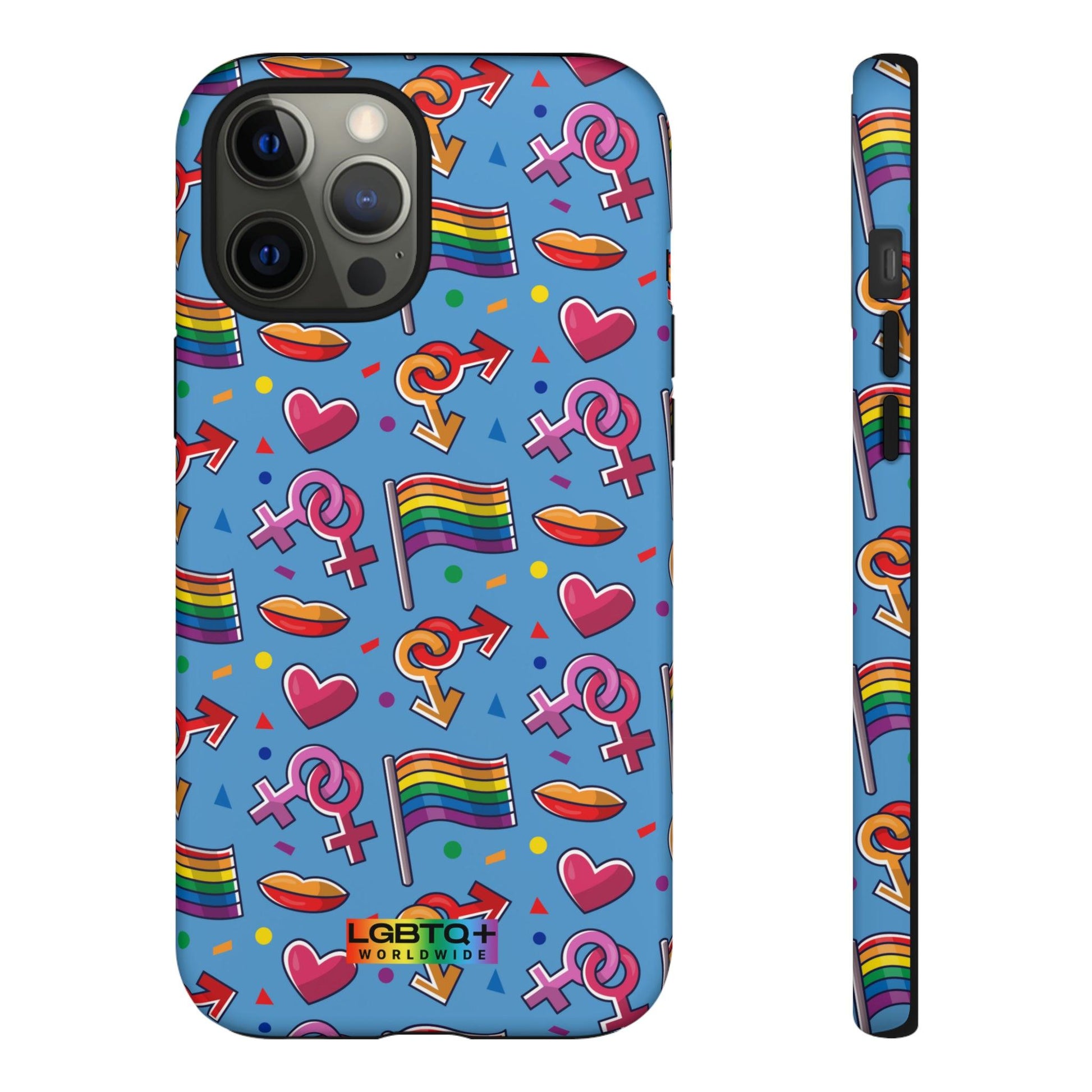 LGBTQWorldwide - ,,FÜHL DICH FREI" Doppelgehäuse Handyhülle Accessories, Glossy, iPhone Cases, Matte, Phone accessory, Phone Cases, Samsung Cases, Thermo, Valentine's Day Picks lgbtq Bekleidung Accessoires unisex Zubehör