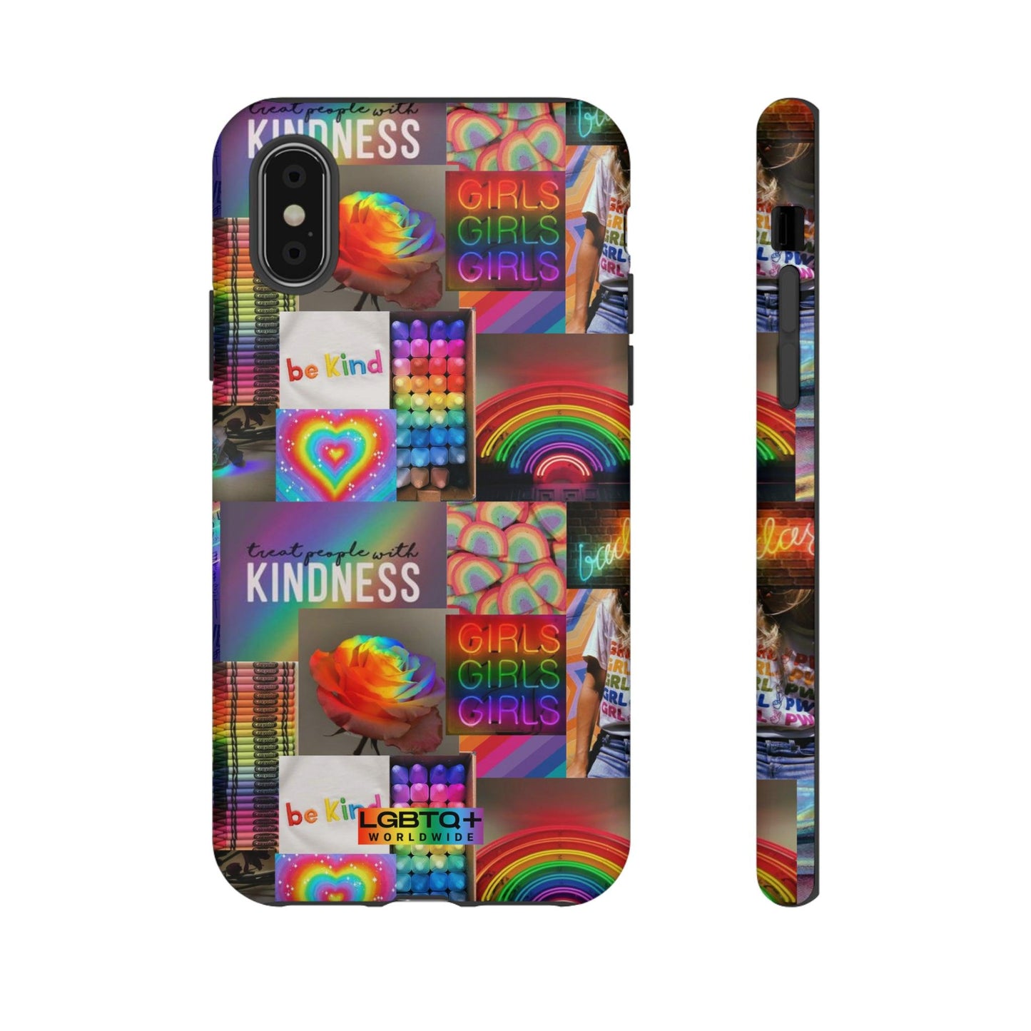 LGBTQWorldwide - ,,FREUNDLICH" Doppelgehäuse Handyhülle Accessories, Glossy, iPhone Cases, Matte, Phone accessory, Phone Cases, Samsung Cases, Thermo, Valentine's Day Picks lgbtq Bekleidung Accessoires unisex Zubehör