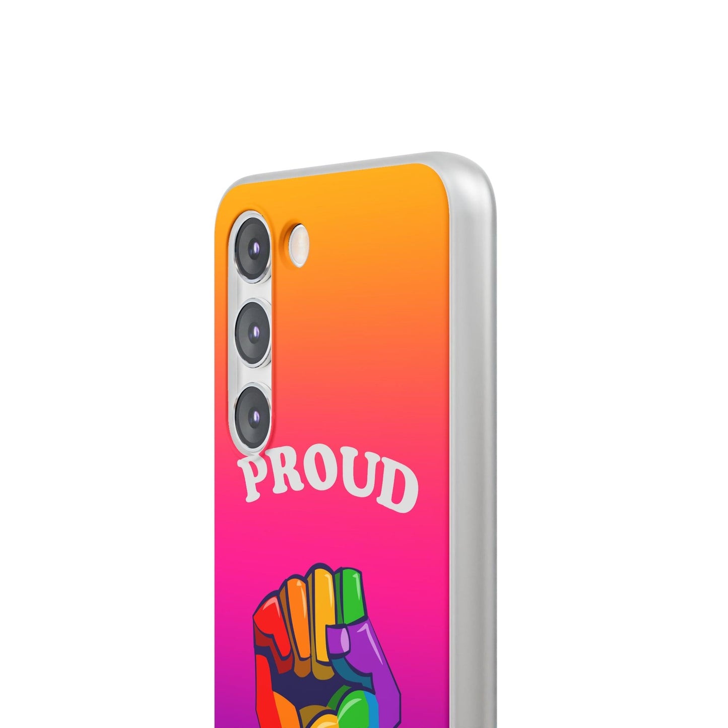 LGBTQWorldwide - ,,GLÜCKLICH" Flexible Handyhülle Accessories, Case, iPhone, iPhone Cases, Phone accessory, Phone Cases, Samsung Cases, silikon, Valentine's Day promotion lgbtq Bekleidung Accessoires unisex Zubehör