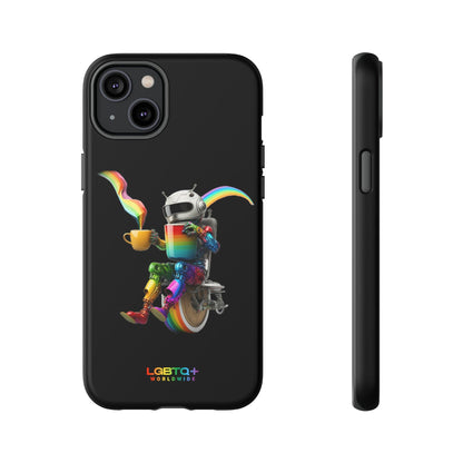 LGBTQWorldwide - ,,LUSTIGER ROBOTER" Doppelgehäuse Handyhülle Accessories, Glossy, iPhone Cases, Matte, Phone accessory, Phone Cases, Samsung Cases, tough, Valentine's Day Picks lgbtq Bekleidung Accessoires unisex Zubehör