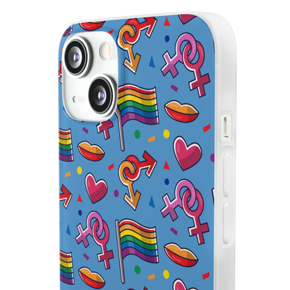 LGBTQWorldwide - ,,FLAGGEN" Flexible Handyhülle Accessories, Case, iPhone, iPhone Cases, Phone accessory, Phone Cases, Samsung Cases, silikon, Valentine's Day promotion lgbtq Bekleidung Accessoires unisex Zubehör