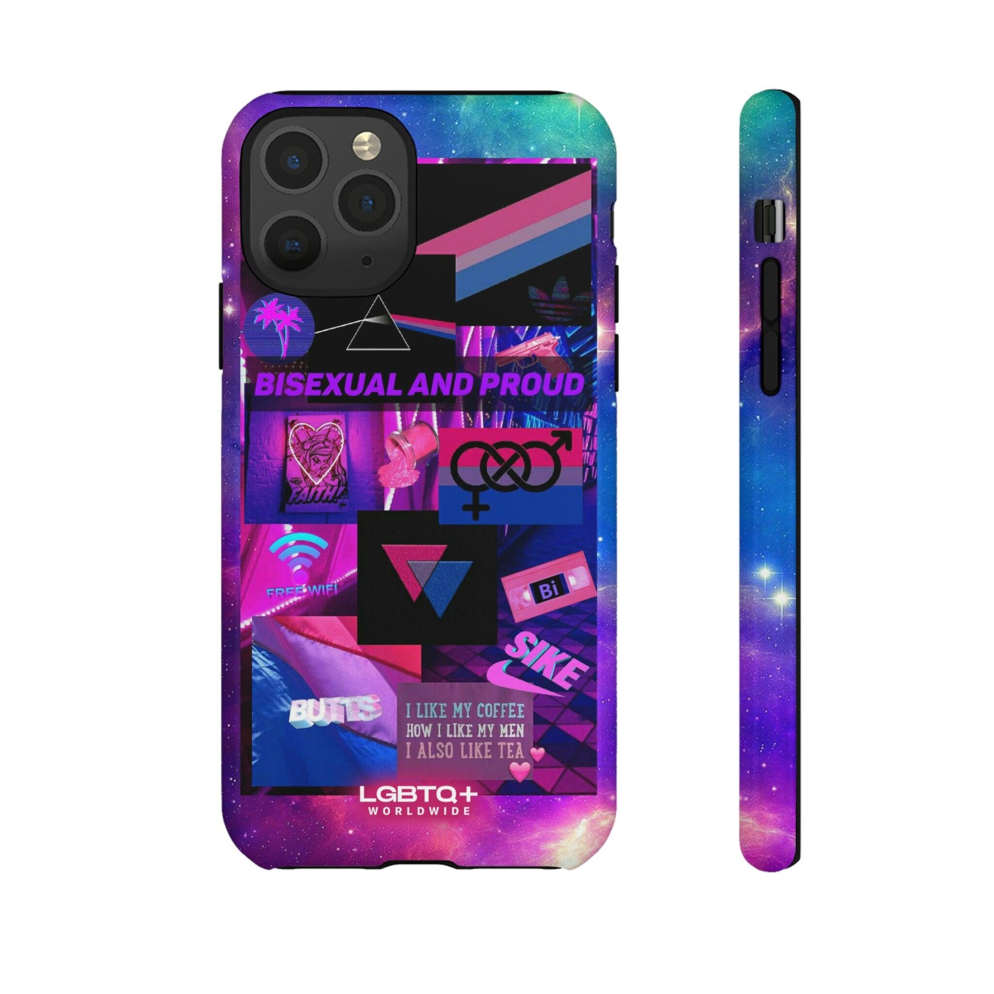 LGBTQWorldwide - ,,BISEXUAL" Doppelgehäuse Handyhülle Accessories, Glossy, iPhone Cases, Matte, Phone accessory, Phone Cases, Samsung Cases, Thermo, Valentine's Day Picks lgbtq Bekleidung Accessoires unisex Zubehör