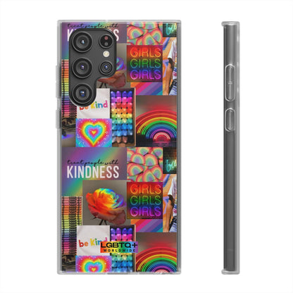 LGBTQWorldwide - ,,FREUNDLICHKEIT" Flexible Handyhülle Accessories, Case, iPhone, iPhone Cases, Phone accessory, Phone Cases, Samsung Cases, silikon, Valentine's Day promotion lgbtq Bekleidung Accessoires unisex Zubehör