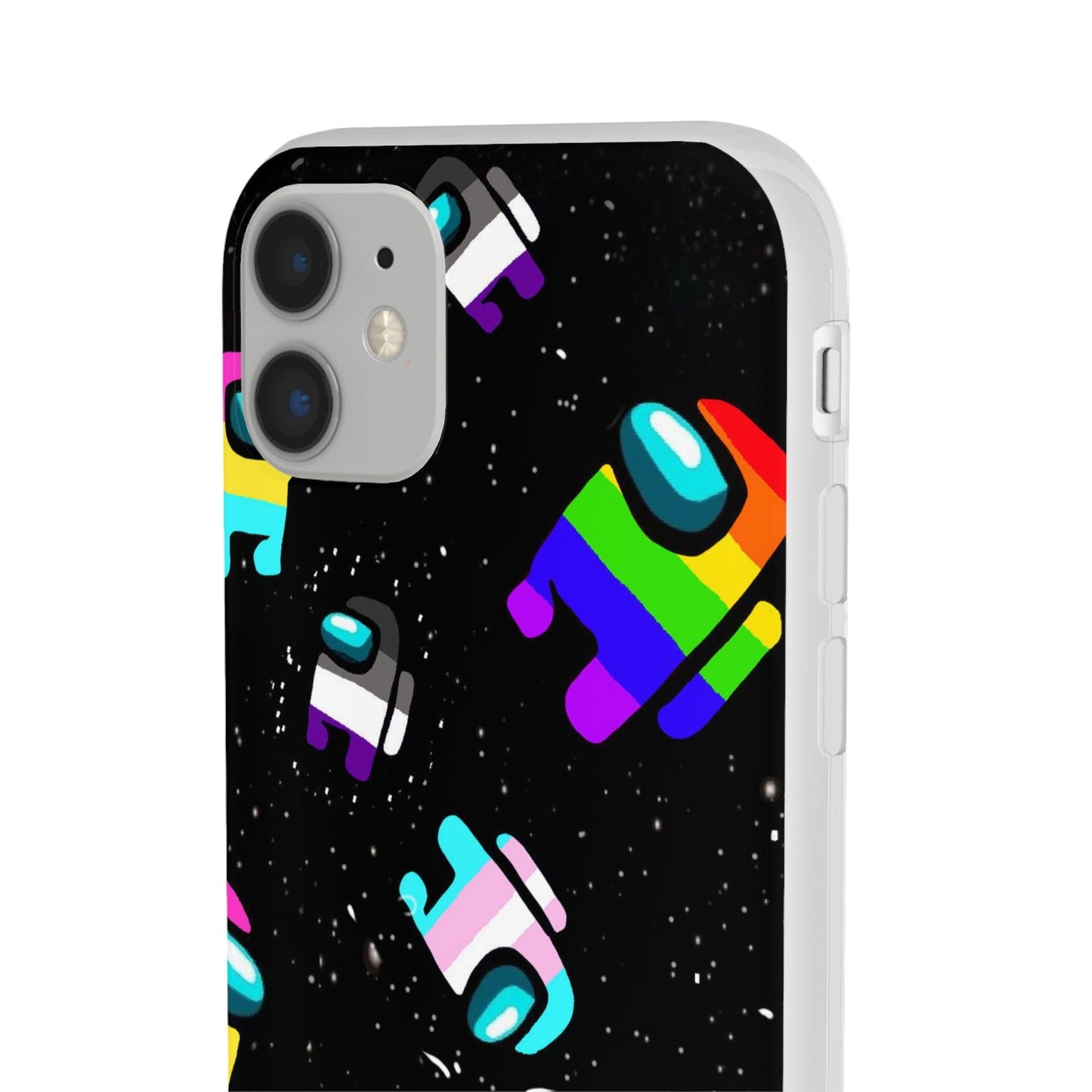 LGBTQWorldwide - ,,IMPOSTER" Flexible Handyhülle Accessories, Case, iPhone, iPhone Cases, Phone accessory, Phone Cases, Samsung Cases, silikon, Valentine's Day promotion lgbtq Bekleidung Accessoires unisex Zubehör