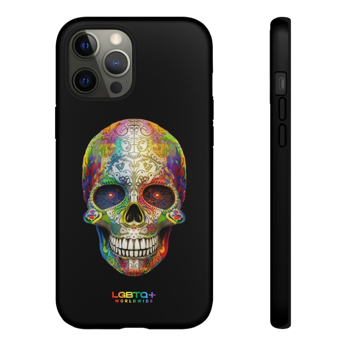 LGBTQWorldwide - ,,SKULL HEAD" Doppelgehäuse Handyhülle Accessories, Glossy, iPhone Cases, Matte, Phone accessory, Phone Cases, Samsung Cases, tough, Valentine's Day Picks lgbtq Bekleidung Accessoires unisex Zubehör