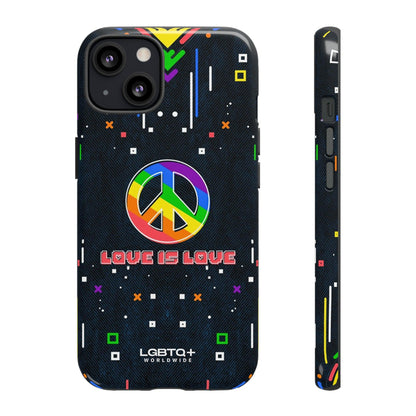 LGBTQWorldwide - ,,PEACE" Doppelgehäuse Handyhülle Accessories, Glossy, iPhone Cases, Matte, Phone accessory, Phone Cases, Samsung Cases, Thermo, Valentine's Day Picks lgbtq Bekleidung Accessoires unisex Zubehör