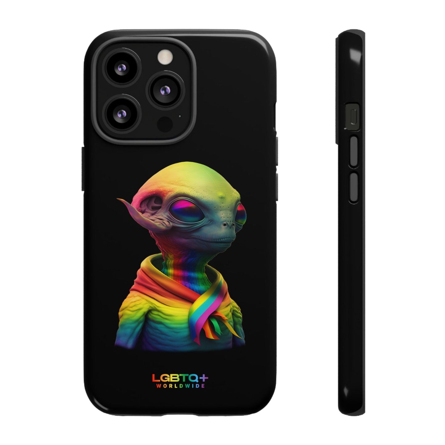 LGBTQWorldwide - ,,ALIEN" Doppelgehäuse Handyhülle Accessories, Glossy, iPhone Cases, Matte, Phone accessory, Phone Cases, Samsung Cases, tough, Valentine's Day Picks lgbtq Bekleidung Accessoires unisex Zubehör