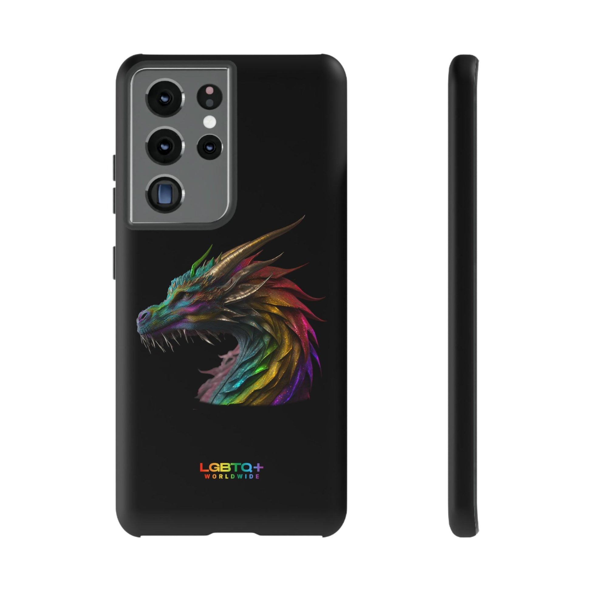 LGBTQWorldwide - ,,DRACHE" Doppelgehäuse Handyhülle Accessories, Glossy, iPhone Cases, Matte, Phone accessory, Phone Cases, Samsung Cases, tough, Valentine's Day Picks lgbtq Bekleidung Accessoires unisex Zubehör