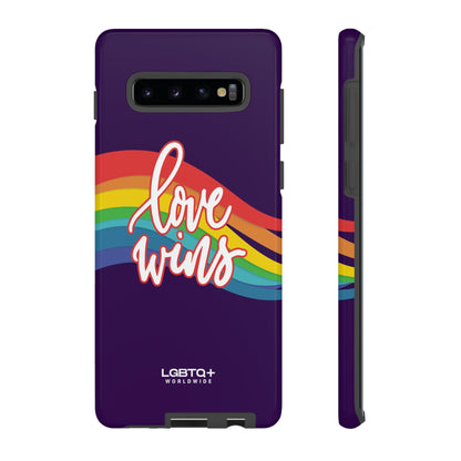 LGBTQWorldwide - ,,LIEBE GEWINNT" Doppelgehäuse Handyhülle Accessories, Glossy, iPhone Cases, Matte, Phone accessory, Phone Cases, Samsung Cases, Thermo, Valentine's Day Picks lgbtq Bekleidung Accessoires unisex Zubehör