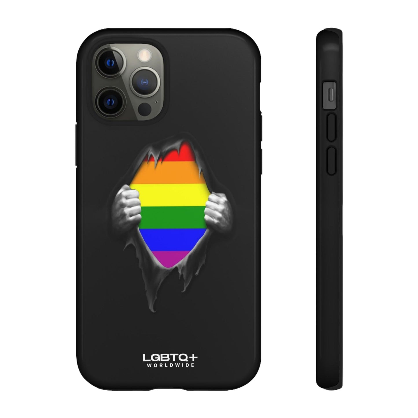 LGBTQWorldwide - ,,SCHWARZES LOCH" Doppelgehäuse Handyhülle Accessories, Glossy, iPhone Cases, Matte, Phone accessory, Phone Cases, Samsung Cases, Thermo, Valentine's Day Picks lgbtq Bekleidung Accessoires unisex Zubehör