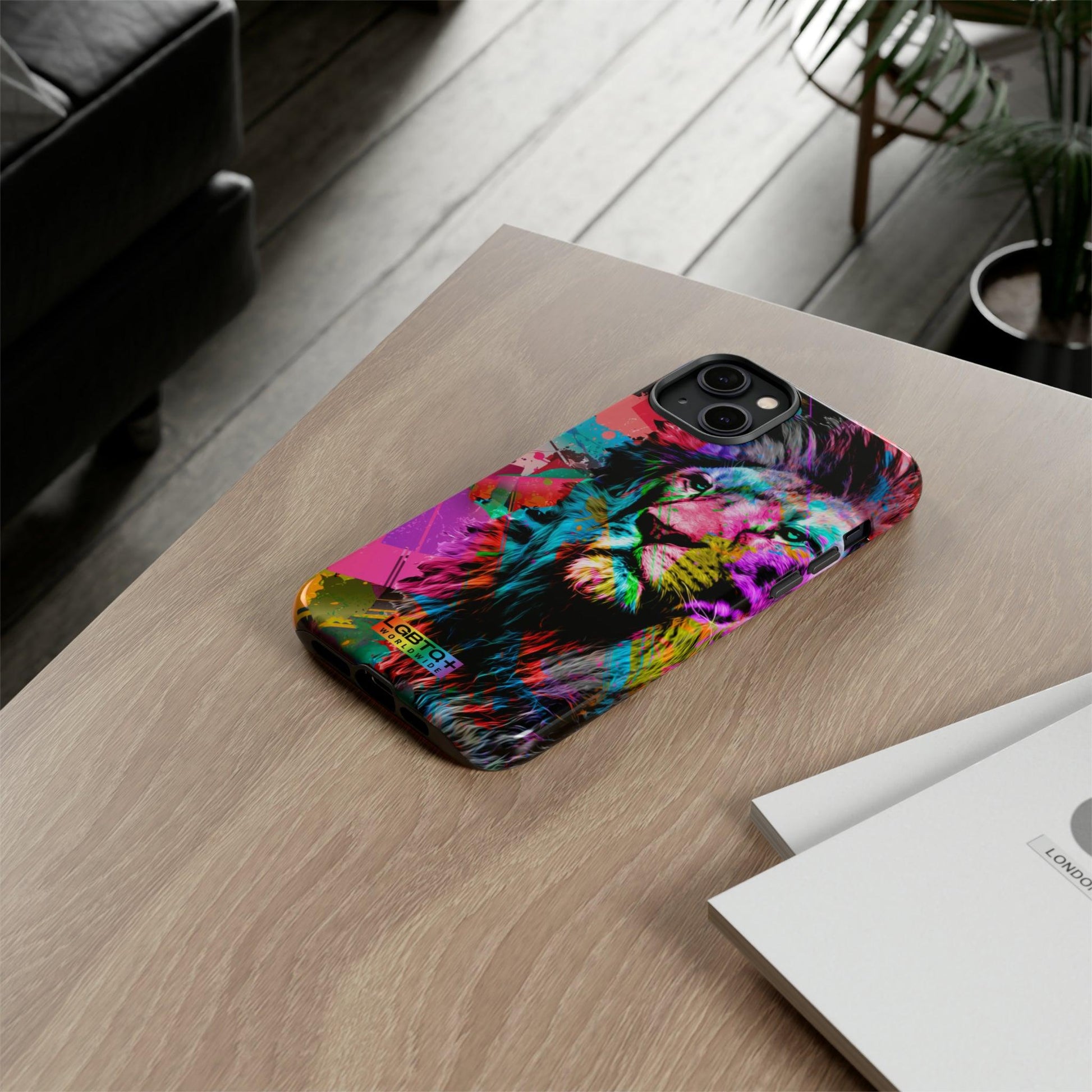 LGBTQWorldwide - ,,STARKER LÖWE" Doppelgehäuse Handyhülle Accessories, Glossy, iPhone Cases, Matte, Phone accessory, Phone Cases, Samsung Cases, Thermo, Valentine's Day Picks lgbtq Bekleidung Accessoires unisex Zubehör