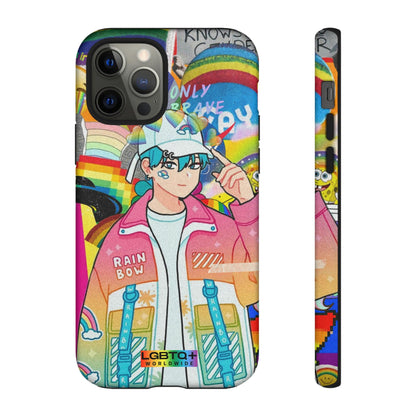 LGBTQWorldwide - ,,REGENBOGEN JUNGE" Doppelgehäuse Handyhülle Accessories, Glossy, iPhone Cases, Matte, Phone accessory, Phone Cases, Samsung Cases, Thermo, Valentine's Day Picks lgbtq Bekleidung Accessoires unisex Zubehör