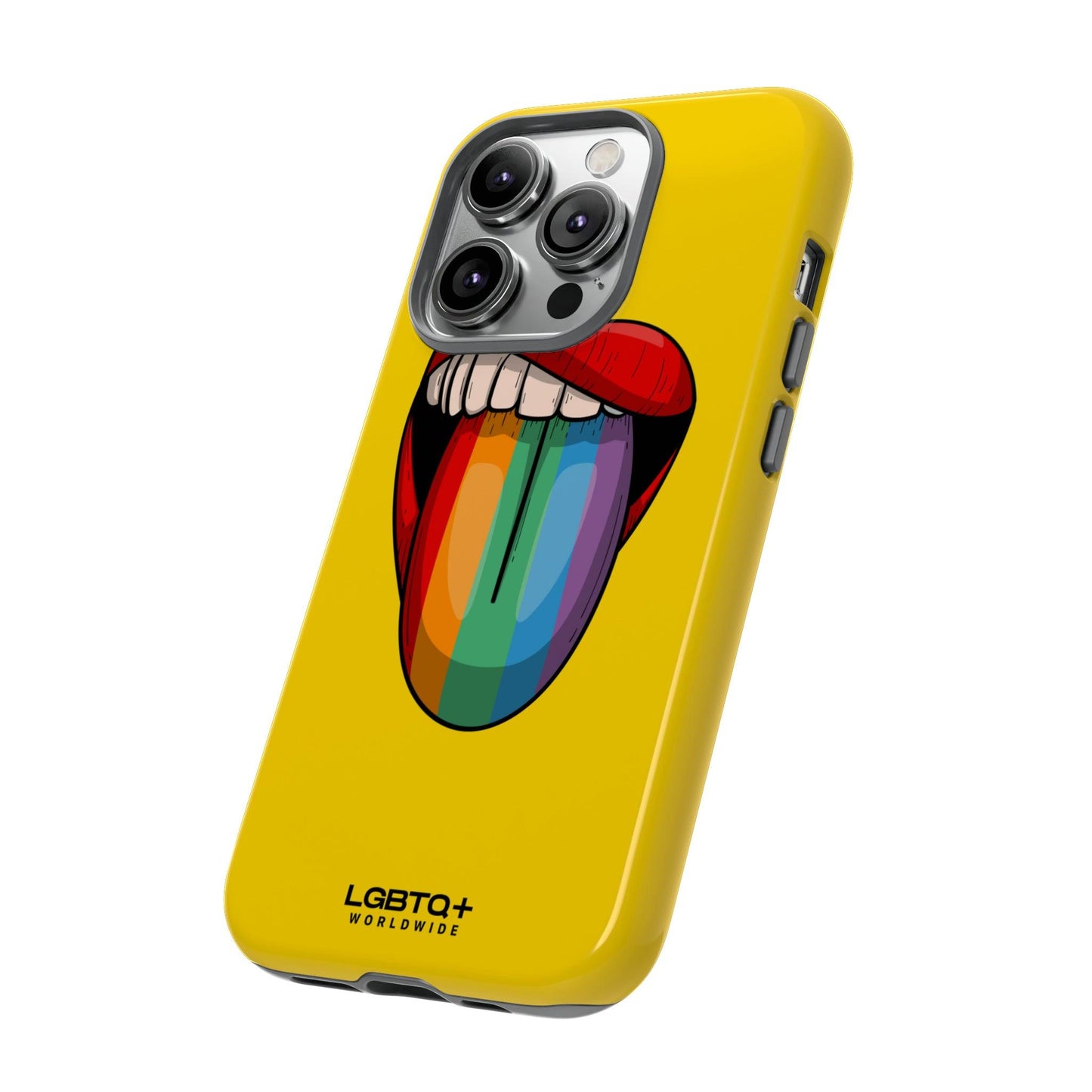 LGBTQWorldwide - ,,ZUNGE" Doppelgehäuse Handyhülle Accessories, Glossy, iPhone Cases, Matte, Phone accessory, Phone Cases, Samsung Cases, Thermo, Valentine's Day Picks lgbtq Bekleidung Accessoires unisex Zubehör