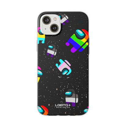 LGBTQWorldwide - ,,IMPOSTER" Flexible Handyhülle Accessories, Case, iPhone, iPhone Cases, Phone accessory, Phone Cases, Samsung Cases, silikon, Valentine's Day promotion lgbtq Bekleidung Accessoires unisex Zubehör