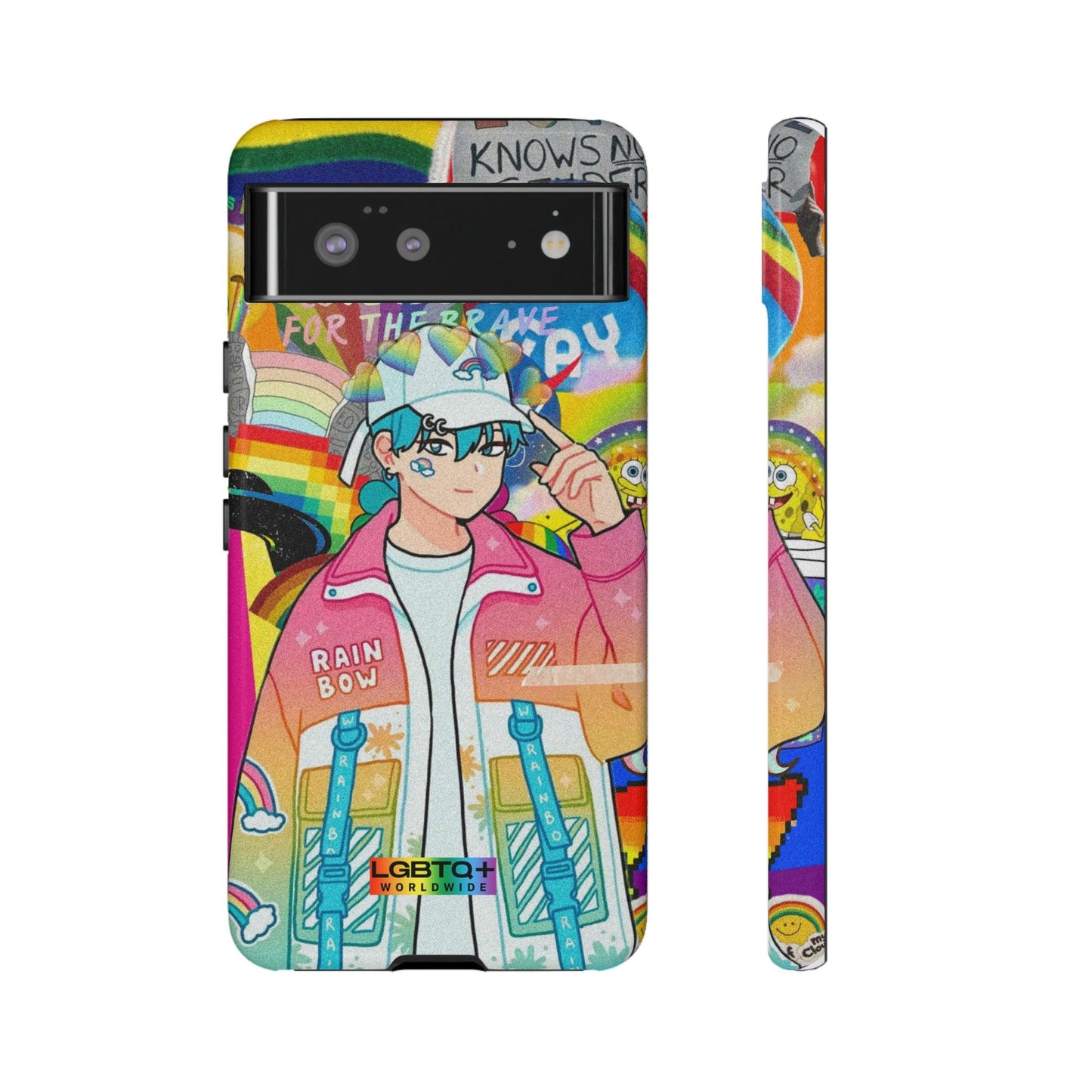 LGBTQWorldwide - ,,REGENBOGEN JUNGE" Doppelgehäuse Handyhülle Accessories, Glossy, iPhone Cases, Matte, Phone accessory, Phone Cases, Samsung Cases, Thermo, Valentine's Day Picks lgbtq Bekleidung Accessoires unisex Zubehör