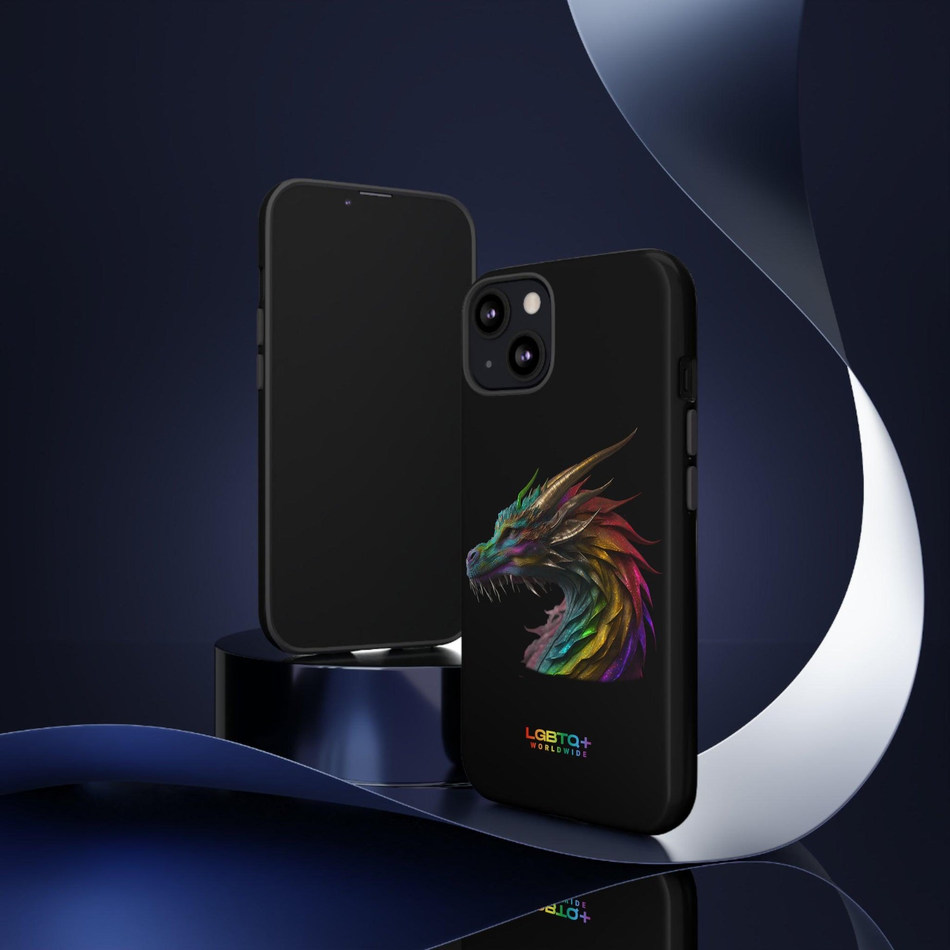 LGBTQWorldwide - ,,DRACHE" Doppelgehäuse Handyhülle Accessories, Glossy, iPhone Cases, Matte, Phone accessory, Phone Cases, Samsung Cases, tough, Valentine's Day Picks lgbtq Bekleidung Accessoires unisex Zubehör