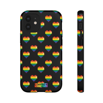 LGBTQWorldwide - ,,COMIC HERZEN" Doppelgehäuse Handyhülle Accessories, Glossy, iPhone Cases, Matte, Phone accessory, Phone Cases, Samsung Cases, Thermo, Valentine's Day Picks lgbtq Bekleidung Accessoires unisex Zubehör