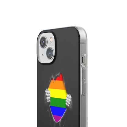 LGBTQWorldwide - ,,SCHWARZES LOCH" Flexible Handyhülle Accessories, Case, iPhone, iPhone Cases, Phone accessory, Phone Cases, Samsung Cases, silikon, Valentine's Day promotion lgbtq Bekleidung Accessoires unisex Zubehör