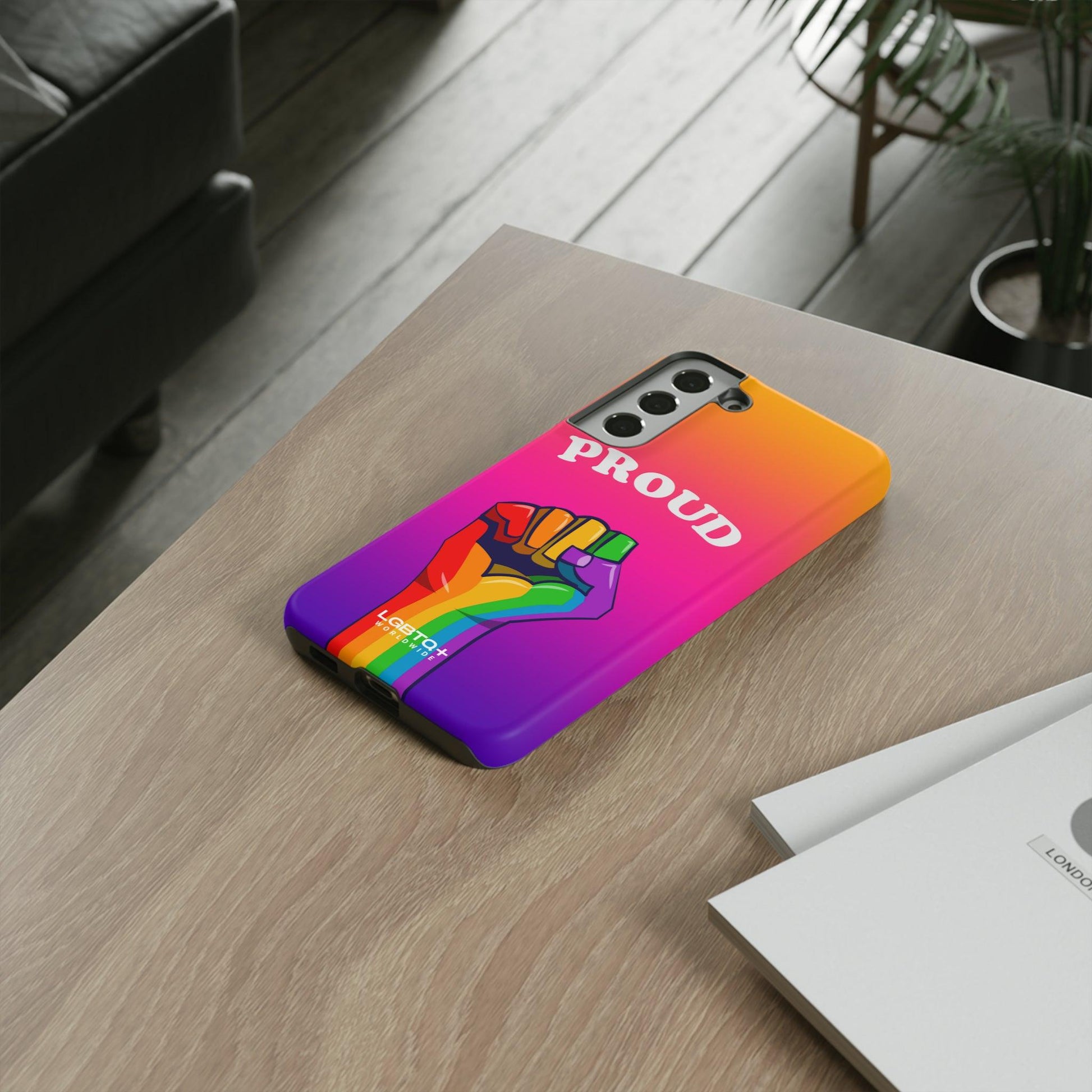 LGBTQWorldwide - ,,GLÜCKLICH" Doppelgehäuse Handyhülle Accessories, Glossy, iPhone Cases, Matte, Phone accessory, Phone Cases, Samsung Cases, Thermo, Valentine's Day Picks lgbtq Bekleidung Accessoires unisex Zubehör