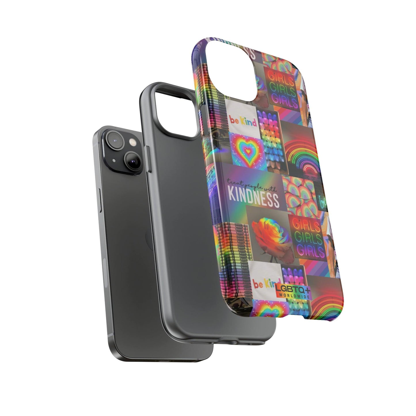 LGBTQWorldwide - ,,FREUNDLICH" Doppelgehäuse Handyhülle Accessories, Glossy, iPhone Cases, Matte, Phone accessory, Phone Cases, Samsung Cases, Thermo, Valentine's Day Picks lgbtq Bekleidung Accessoires unisex Zubehör