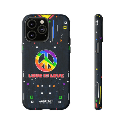 LGBTQWorldwide - ,,PEACE" Doppelgehäuse Handyhülle Accessories, Glossy, iPhone Cases, Matte, Phone accessory, Phone Cases, Samsung Cases, Thermo, Valentine's Day Picks lgbtq Bekleidung Accessoires unisex Zubehör