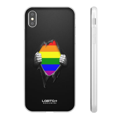 LGBTQWorldwide - ,,SCHWARZES LOCH" Flexible Handyhülle Accessories, Case, iPhone, iPhone Cases, Phone accessory, Phone Cases, Samsung Cases, silikon, Valentine's Day promotion lgbtq Bekleidung Accessoires unisex Zubehör