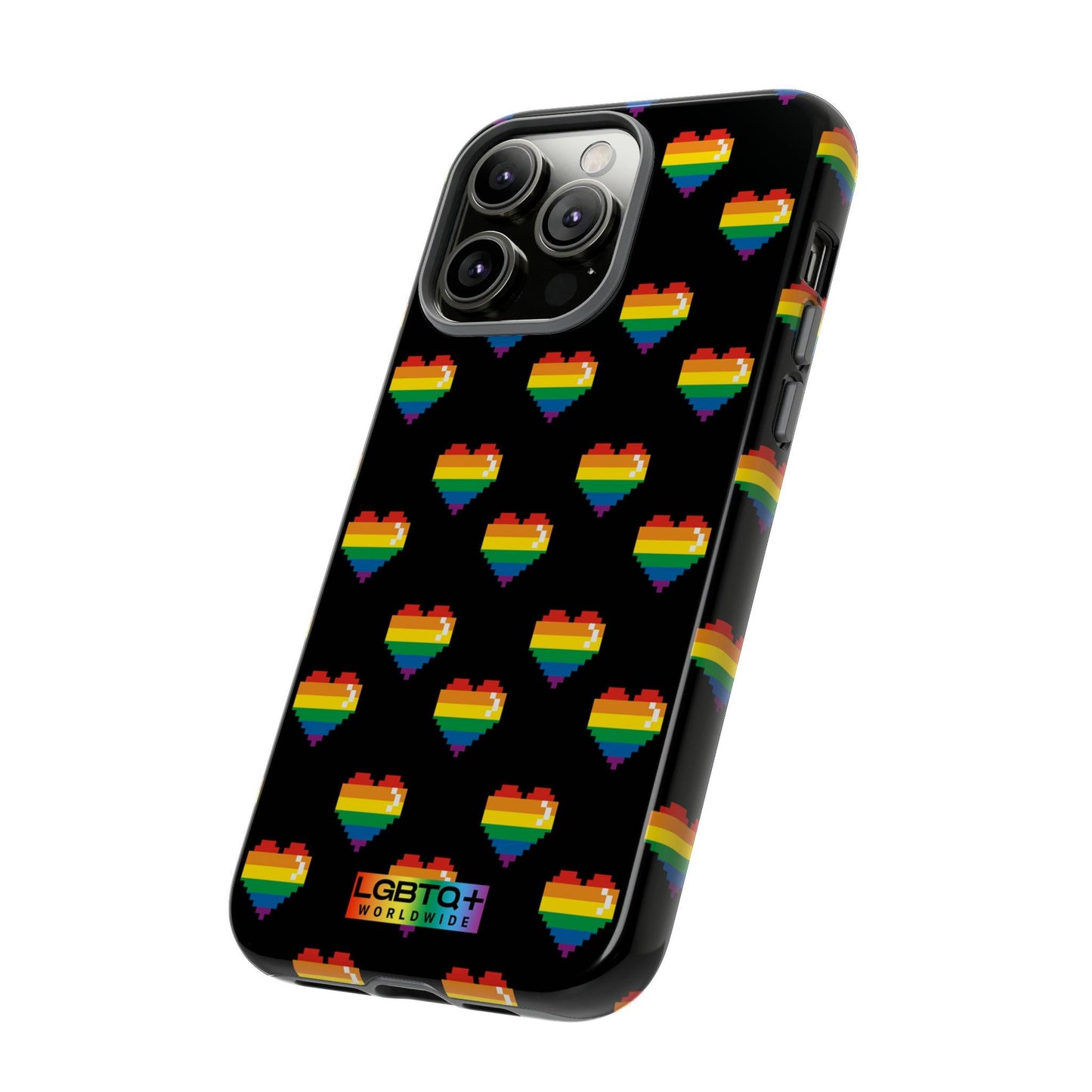 LGBTQWorldwide - ,,COMIC HERZEN" Doppelgehäuse Handyhülle Accessories, Glossy, iPhone Cases, Matte, Phone accessory, Phone Cases, Samsung Cases, Thermo, Valentine's Day Picks lgbtq Bekleidung Accessoires unisex Zubehör