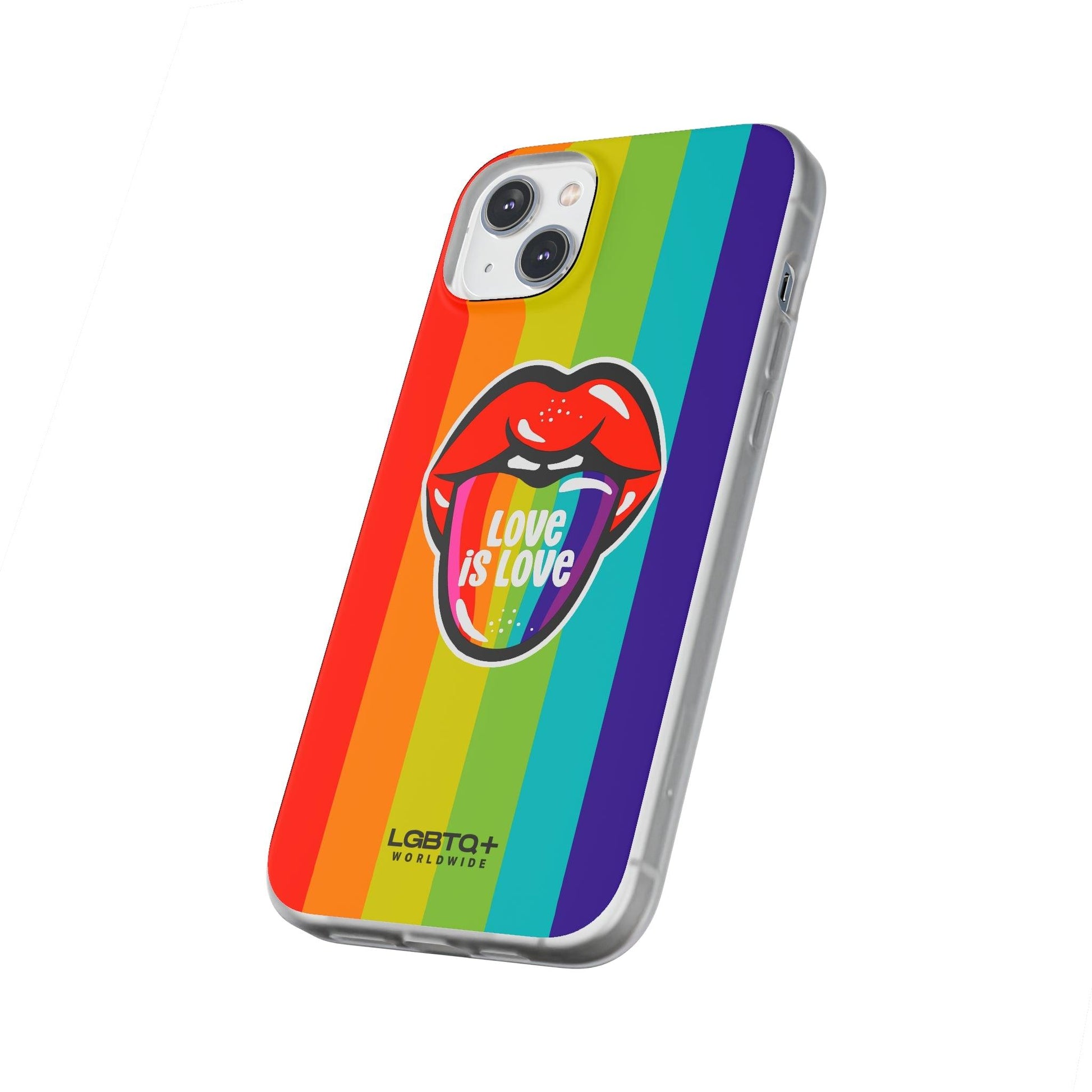 LGBTQWorldwide - ,,LIEBES ZUNGE" Flexible Handyhülle Accessories, Case, iPhone, iPhone Cases, Phone accessory, Phone Cases, Samsung Cases, silikon, Valentine's Day promotion lgbtq Bekleidung Accessoires unisex Zubehör