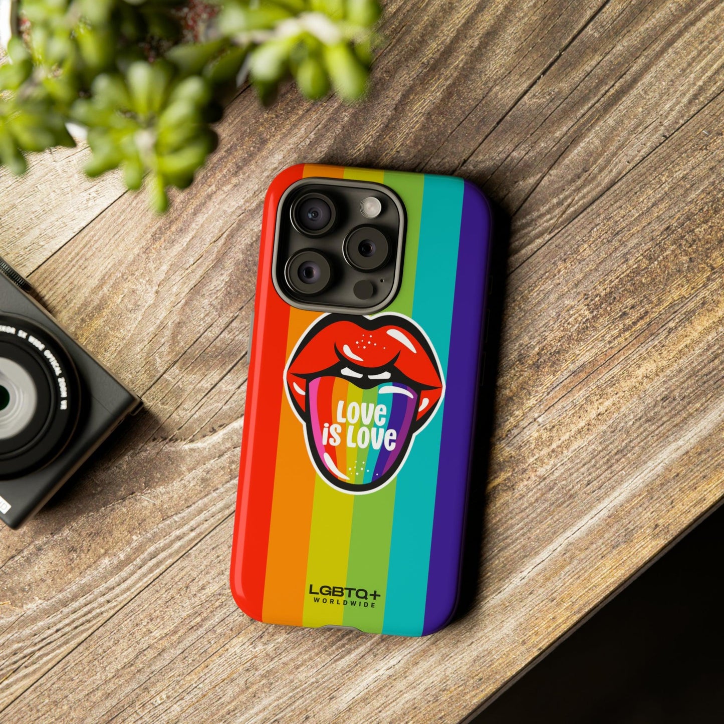 LGBTQWorldwide - ,,LIEBES ZUNGE" Doppelgehäuse Handyhülle Accessories, Glossy, iPhone Cases, Matte, Phone accessory, Phone Cases, Samsung Cases, Thermo, Valentine's Day Picks lgbtq Bekleidung Accessoires unisex Zubehör