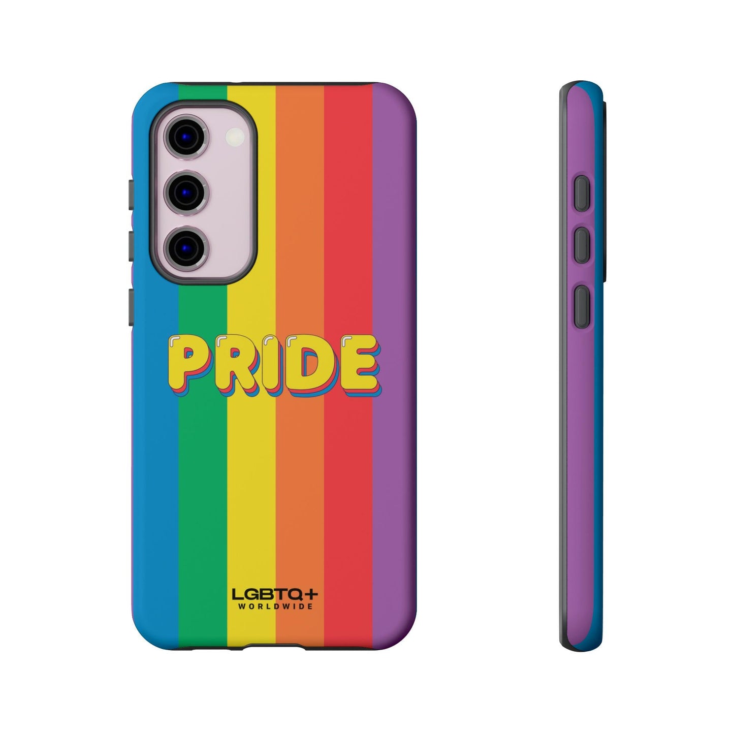 LGBTQWorldwide - ,,PRIDE" Doppelgehäuse Handyhülle Accessories, Glossy, iPhone Cases, Matte, Phone accessory, Phone Cases, Samsung Cases, Thermo, Valentine's Day Picks lgbtq Bekleidung Accessoires unisex Zubehör