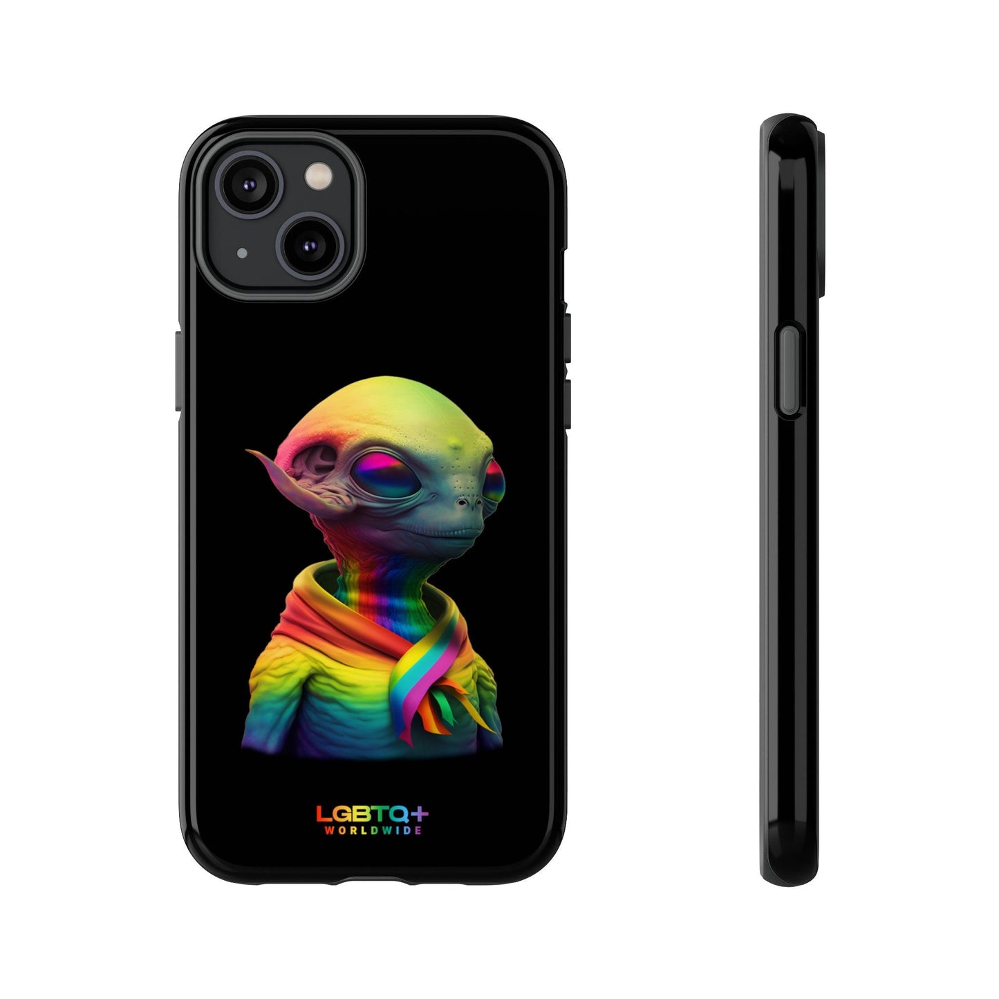 LGBTQWorldwide - ,,ALIEN" Doppelgehäuse Handyhülle Accessories, Glossy, iPhone Cases, Matte, Phone accessory, Phone Cases, Samsung Cases, tough, Valentine's Day Picks lgbtq Bekleidung Accessoires unisex Zubehör