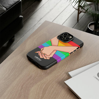 LGBTQWorldwide - ,,TOGETHER PRIDE" Doppelgehäuse Handyhülle Accessories, Glossy, iPhone Cases, Matte, Phone accessory, Phone Cases, Samsung Cases, Thermo, Valentine's Day Picks lgbtq Bekleidung Accessoires unisex Zubehör